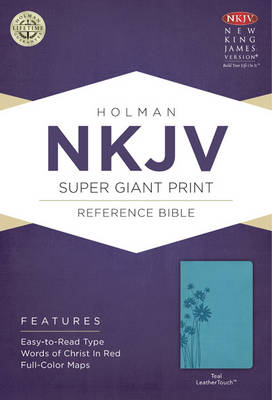 NKJV Super Giant Print Reference Bible, Black LeatherTouch (Leather / fine binding)
