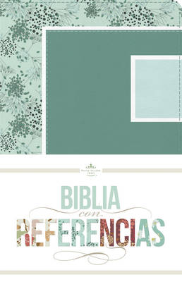 RVR 1960 Biblia con Referencias, floral, durazno/damasco simil piel (Leather / fine binding)