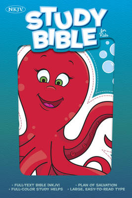 NKJV Study Bible for Kids, Octopus LeatherTouch (Leather / fine binding)