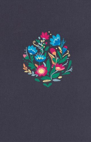 RVR 1960 Biblia Ultrafina, azul bordado sobre tela (Hardback)