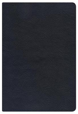 KJV Large Print Personal Size Reference Bible, Black Genuine Leather Indexed (Leather / fine binding)