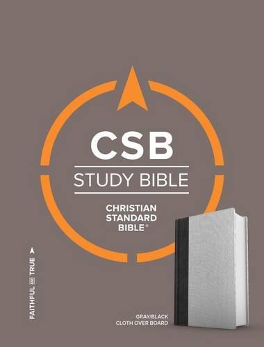 CSB Study Bible, Gray/Black Cloth Over Board (Hardback)