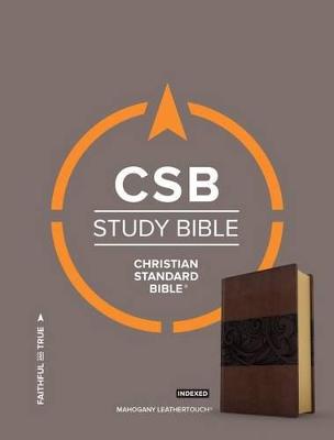 CSB Study Bible, Mahogany LeatherTouch, Indexed (Leather / fine binding)