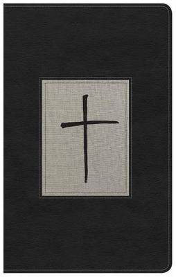 NKJV Ultrathin Reference Bible, Black/Gray Deluxe LeatherTouch (Leather / fine binding)