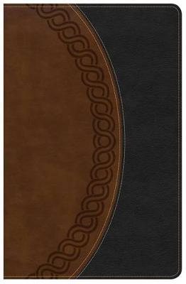 KJV Large Print Personal Size Reference Bible, Black/Brown Deluxe LeatherTouch (Leather / fine binding)