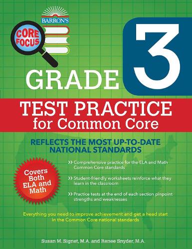 Core Focus Grade 3: Test Practice for Common Core - Barron's Test Prep (Paperback)