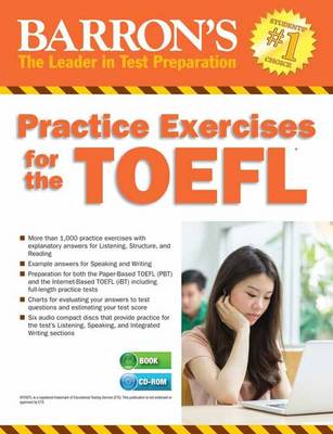 Practice Exercises for the TOEFL with MP3 CD - Barron's Test Prep (Paperback)