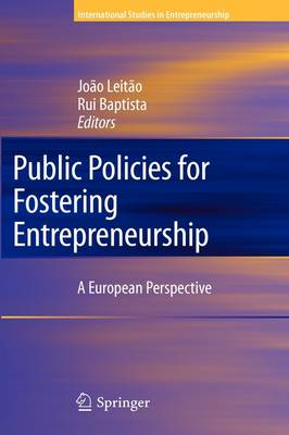Public Policies for Fostering Entrepreneurship: A European Perspective - International Studies in Entrepreneurship 22 (Hardback)