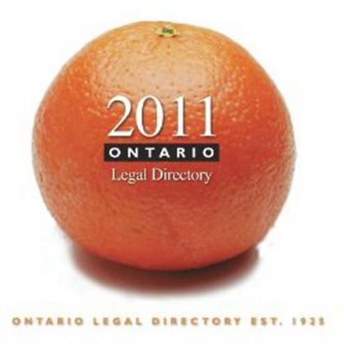 Ontario Legal Directory 2011 - Ontario Legal Directory (Paperback)
