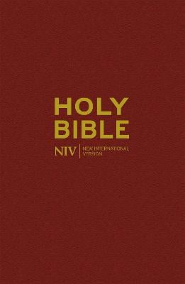 NIV Popular Burgundy Hardback Bible - New International Version (Hardback)