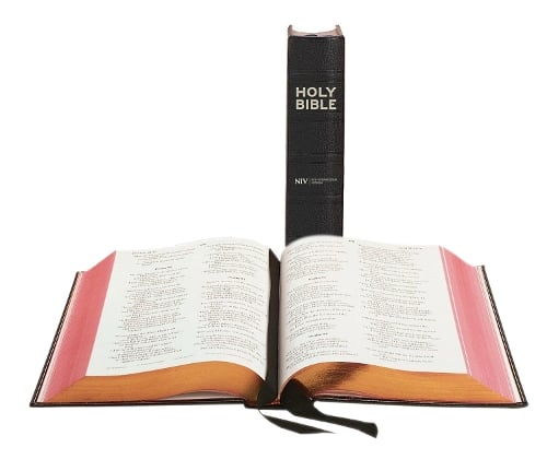 NIV Black Morocco Leather Lectern Bible - New International Version (Hardback)
