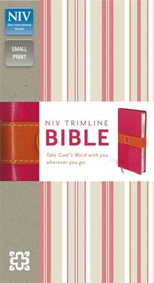 NIV Trimline Bright Pink/Orange Duo-Tone Bible: New International Version (Paperback)