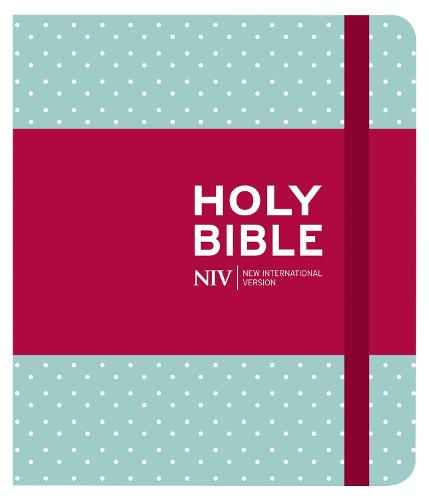 NIV Journalling Mint Polka Dot Cloth Bible - New International Version (Hardback)