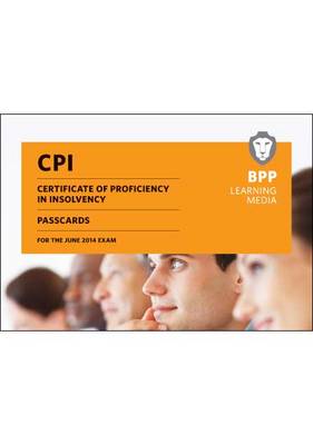 CPI Certificate of Proficiency in Insolvency Passcards: Passcards (Spiral bound)