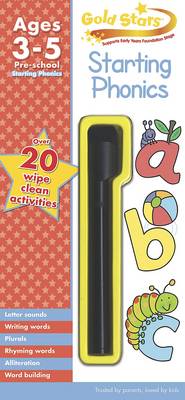 Gold Stars Starting Phonics Wipe Clean Practice Book (Paperback)