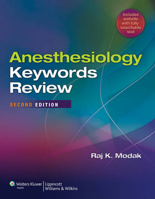 Anesthesiology Keywords Review (Paperback)