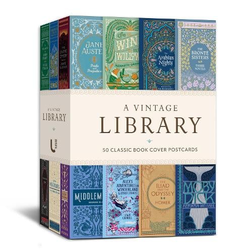 Union Square & Co. A Vintage Library, 50 Classic Book Cover Postcards