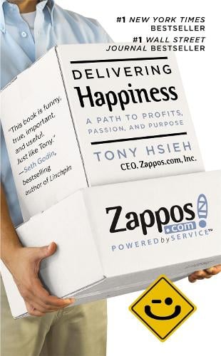 Book cover of Delivering Happiness