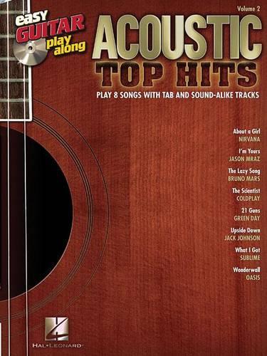 Easy Guitar Play-Along Volume 2: Acoustic Top Hits (Paperback)