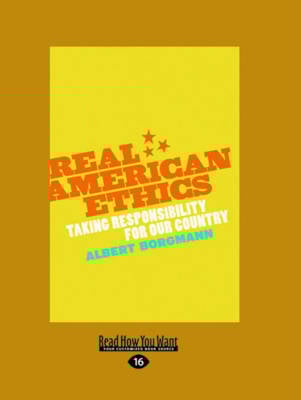 Real American Ethics (Paperback)