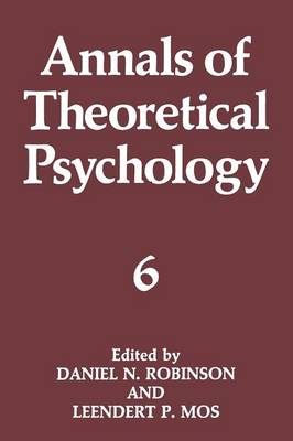 Annals of Theoretical Psychology - Annals of Theoretical Psychology 6 (Paperback)