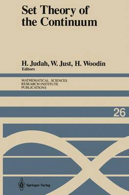 Set Theory of the Continuum - Mathematical Sciences Research Institute Publications 26 (Paperback)