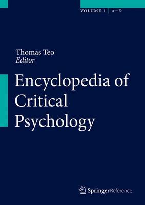 Encyclopedia of Critical Psychology (Hardback)