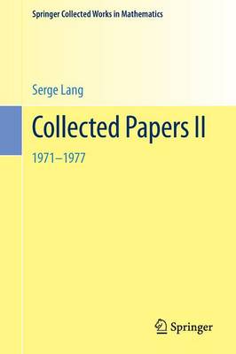 Collected Papers 1971-1977 - Springer Collected Works in Mathematics (Paperback)