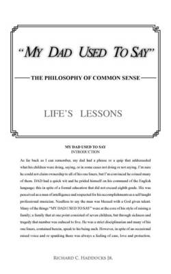 My Dad Used to Say: The Philosophy of Common Sense (Paperback)