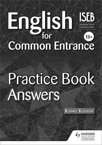 English for Common Entrance 13+ Practice Book Answers (Paperback)