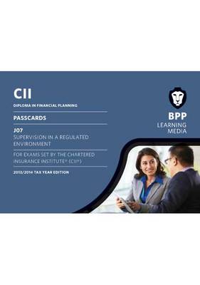 CII J07 Supervision in a Regulated Market: Passcards (Spiral bound)