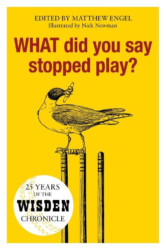 WHAT Did You Say Stopped Play?: 25 Years of the Wisden Chronicle (Hardback)