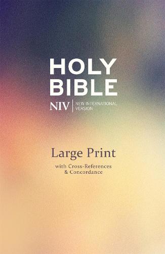 NIV Large Print Single-Column Deluxe Reference Bible - New International Version (Hardback)