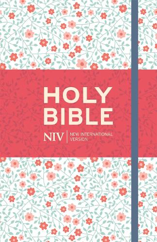 NIV Thinline Floral Cloth Bible - New International Version (Hardback)