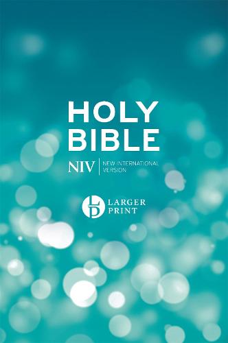 NIV Larger Print Blue Hardback Bible (Hardback)