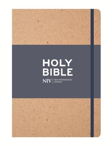 NIV Tan Single-Column Journalling Bible: Customizable cover (Hardback)