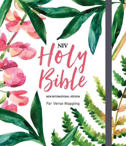 NIV Bible for Journalling and Verse-Mapping: Floral (Hardback)