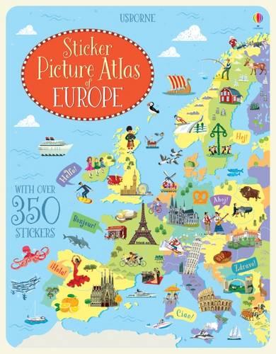 Sticker Picture Atlas of Europe - Sticker Picture Atlas (Paperback)