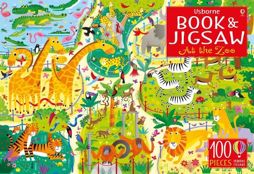 Usborne Book and Jigsaw At the Zoo - Usborne Book and Jigsaw (Paperback)