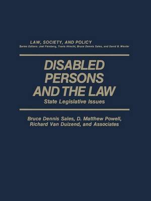 Disabled Persons and the Law: State Legislative Issues (Paperback)