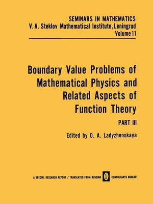Boundary Value Problems of Mathematical Physics and Related Aspects of Function Theory - Seminars in mathematics (Paperback)