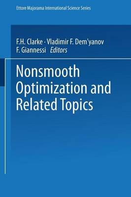 Nonsmooth Optimization and Related Topics - Ettore Majorana International Science Series 43 (Paperback)