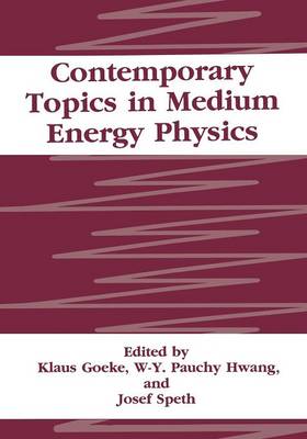 Contemporary Topics in Medium Energy Physics (Paperback)