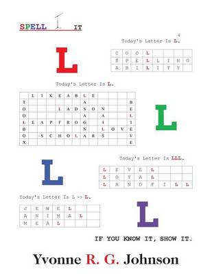 Spell-It: Today's Letter Is L (Paperback)