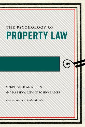 The Psychology of Property Law - Psychology and the Law (Paperback)