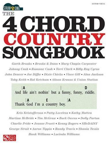 The 4 Chord Country Songbook: Guitar / Vocal - Strum & Sing (Paperback)