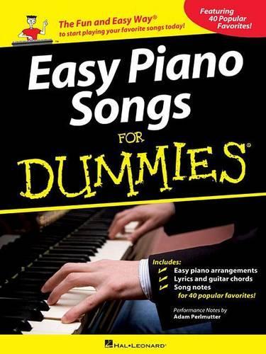 Easy Piano Songs For Dummies (Paperback)
