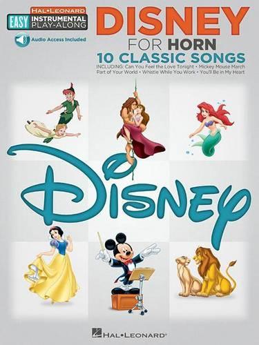 Horn Easy Instrumental Play-Along: Disney (Book/Online Audio) (Paperback)