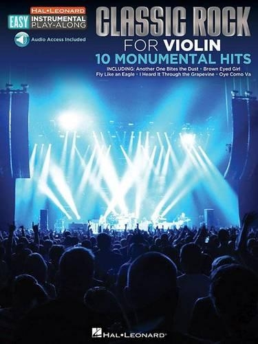 Violin Easy Instrumental Play-Along: Classic Rock (Book/Online Audio) (Paperback)