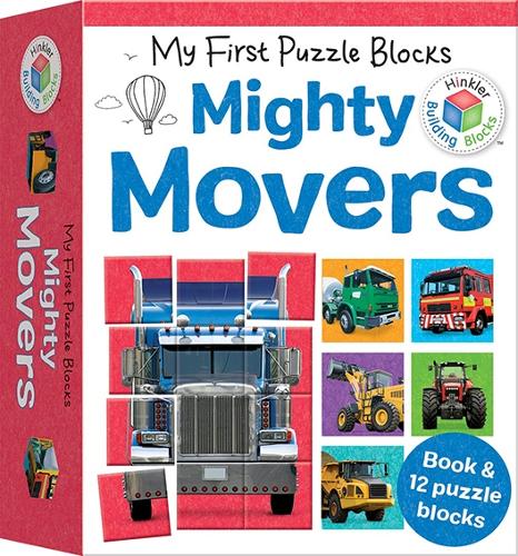 My First Puzzle Blocks: Mighty Movers - Building Blocks (Board book)